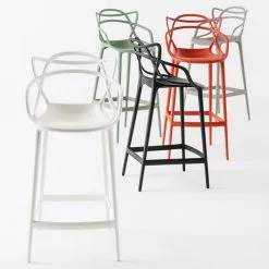 Kartell Masters Stool, Black -Stools Store 59Kartell iso