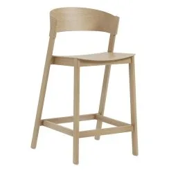 Muuto Cover Counter Stool, 65 Cm, Oak