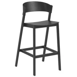 Muuto Cover Bar Stool, 75 Cm, Black