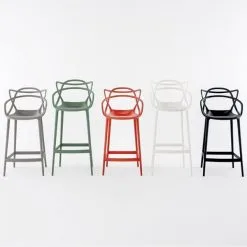 Kartell Masters Stool, Black -Stools Store 60Kartell iso