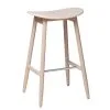 Massproductions Icha Bar Stool, 65 Cm, White Oiled Oak -Stools Store 6Icha HV