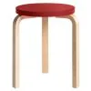 Artek Aalto Stool 60, Red - Birch -Stools Store 822Artek iso19 TH