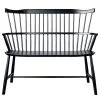 FDB Møbler J52D Bench, Black -Stools Store 8FDBMobler iso th