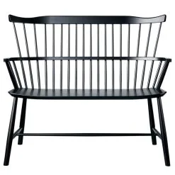 FDB Møbler J52D Bench, Black