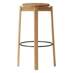 MENU Passage Bar Stool, 75 Cm, Oak -Stools Store 9115039 Passage Bar Stool Natural Oak Side