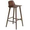 Muuto Nerd Bar Stool, 75 Cm, Stained Dark Brown -Stools Store 96 Muuto 21 th