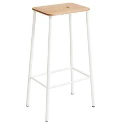 Frama Adam Stool, 76 Cm, Oak - Matt White