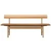 Fredericia Mogensen 3171 Bench, Soaped Oak - Omni Cognac Leather -Stools Store 9 Fredericia 21 TH