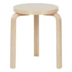 Artek Aalto Stool 60, Mushroom Linoleum - Birch