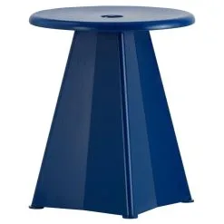Vitra Tabouret Métallique Stool, Prouvé Bleu Marcoule