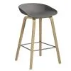 HAY About A Stool AAS32, 65 Cm, Soaped Oak - Grey -Stools Store Aboutastool grey HV