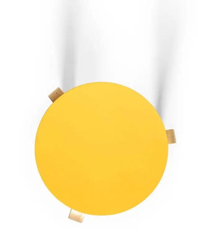 Artek Aalto Stool 60, Yellow - Birch 4 Artek Aalto Stool 60, Yellow - Birch - Image 2