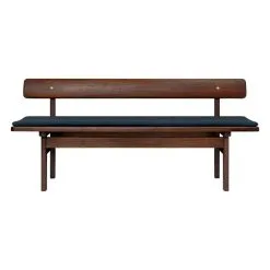 Carl Hansen & Søn BM0699 Asserbo Bench W. Backrest, 170 Cm, Dark Oiled Eucalyptus -Stools Store BM0699 eucalyptus darkoil CUBM0699 recheck0875 front