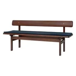 Carl Hansen & Søn BM0699 Asserbo Bench W. Backrest, 170 Cm, Dark Oiled Eucalyptus -Stools Store BM0699 eucalyptus darkoil CUBM0699 recheck0875 side