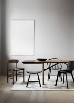 Fredericia J63 Johansson Stool, Black Ash -Stools Store BM 6284 3239 EJ 3063 3064 WL 4220 Mood1