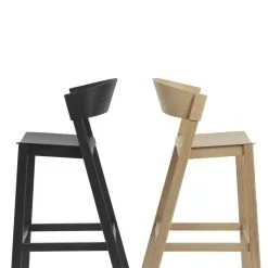 Muuto Cover Bar Stool, 75 Cm, Black -Stools Store Cover bar stool 75 black oak Muuto 5000x5000 hi res