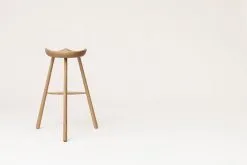 Form & Refine Shoemaker Chair No. 78 Bar Stool, White Oiled Oak -Stools Store F R Shoemaker Chair no78 white oak back