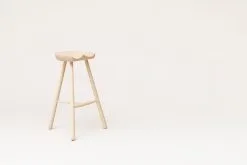 Form & Refine Shoemaker Chair No. 68 Bar Stool, Beech -Stools Store F R Shoemakerchair 68 beech perspective