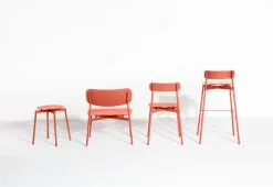 Petite Friture Fromme Bar Stool, 75 Cm, Coral -Stools Store FAMILLE CHAISE FROMME COULEUR 2 1