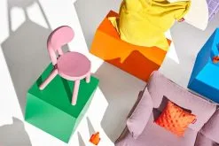 Fatboy Original Stonewashed Bean Bag, Lemon Curd -Stools Store FATBOY multi color family masterpiece 03 role