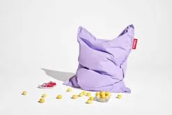Fatboy Original Stonewashed Bean Bag, Lilac -Stools Store FATBOY the original stonewashed lilac masterpiece 01 role