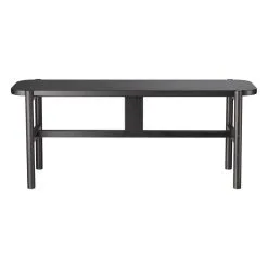 FDB Møbler J177 Havneholmen Bench, Black Painted Oak -Stools Store FDB Mobler J177 Bench Oak Black 1