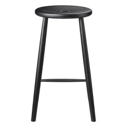 FDB Møbler J27C Counter Stool, 65 Cm, Black Beech