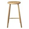 FDB Møbler J27C Counter Stool, 65 Cm, Lacquered Oak