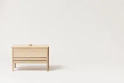 Form & Refine A Line Storage Bench, 68 Cm, White Oak -Stools Store FR A Line Storage bench 68 white oak front