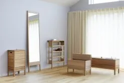 Form & Refine A Line Storage Bench, 68 Cm, White Oak -Stools Store FR A Line 1 1