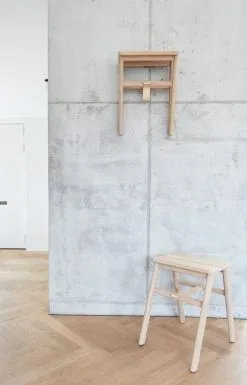 Form & Refine Angle Foldable Stool, Oak -Stools Store Form Refine 17 entre two high angle stool oak