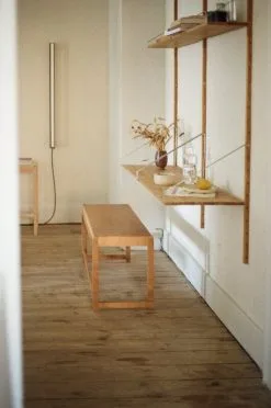 Frama Bench 01, Warm Brown Wood -Stools Store Frama 01 Extensions Analogue 15