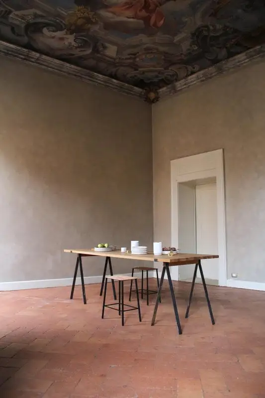 Frama Adam Stool, 50 Cm, Natural Leather - Matt Black 4 Frama Adam Stool, 50 Cm, Natural Leather - Matt Black - Image 2