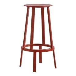 HAY Revolver Bar Stool, 76 Cm, Red
