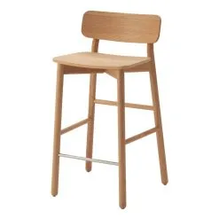Skagerak Hven Bar Stool, Low, Oiled Oak