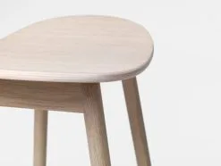 Massproductions Icha Bar Stool, 65 Cm, White Oiled Oak -Stools Store IC DIH 03