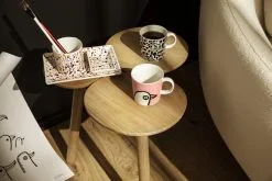 Nikari July Stool/table, Oak -Stools Store Iittala 2021 OTC Art poster birdhouse Helle amethyst Mug helle birdie cheetah