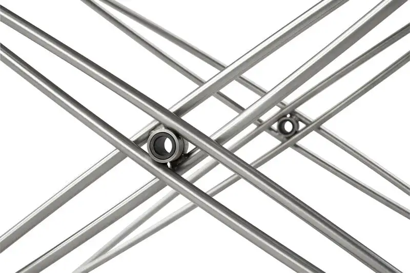 Fredericia JG Folding Stool, Brushed Steel - Cognac Leather 8 Fredericia JG Folding Stool, Brushed Steel - Cognac Leather - Image 6