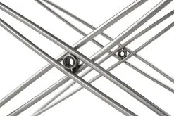 Fredericia JG Folding Stool, Brushed Steel - Black Leather -Stools Store JG 6565 leather95 detail 9 3