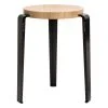 TIPTOE Lou Stool, Oak - Graphite Black -Stools Store KST045STS01001 EE