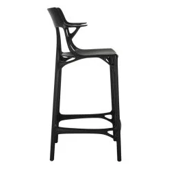 Kartell A.I. Bar Stool, 65 Cm, Black -Stools Store Kartell packshot KT05888 NE 2