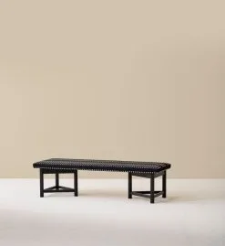 Ornäs Kolmiojalka Bench, 150 Cm, Black Birch - Nereus Black -Stools Store Kolmiojalka penkki musta tammi JG 1066 miljoo