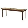 NORR11 Le Roi Bench, Dark Smoked Oak -Stools Store Le Roi Bench Dark Stained 02