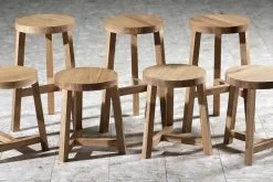Made By Choice Lonna Stool, Oak -Stools Store Lonna stools series ambient
