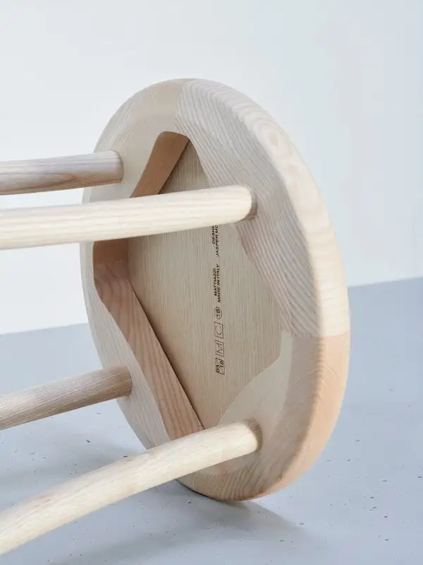 Mattiazzi MC18 Zampa Stool, Ash 4 Mattiazzi MC18 Zampa Stool, Ash - Image 2