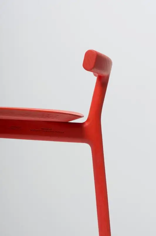 Mattiazzi MC7 Radice Bar Stool 65 Cm, Red 5 Mattiazzi MC7 Radice Bar Stool 65 Cm, Red - Image 3