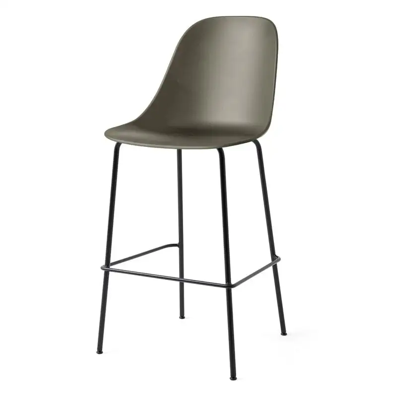 MENU Harbour Bar Side Chair 75 Cm, Olive - Black Steel 3 MENU Harbour Bar Side Chair 75 Cm, Olive - Black Steel