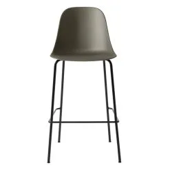MENU Harbour Bar Side Chair 75 Cm, Olive - Black Steel 8 MENU Harbour Bar Side Chair 75 Cm, Olive - Black Steel -Stools Store Menu 9280100 0004ZZZZ Harbour Side Bar Chair Olive Black Front