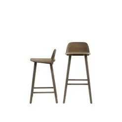 Muuto Nerd Bar Stool, 75 Cm, Stained Dark Brown -Stools Store Nerd bar stool stained dark brown group Muuto 5000x5000 hi res 1