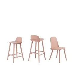 Muuto Nerd Counter Stool, 65 Cm, Tan Rose -Stools Store Nerd family tan rose Muuto 5000x5000 hi res